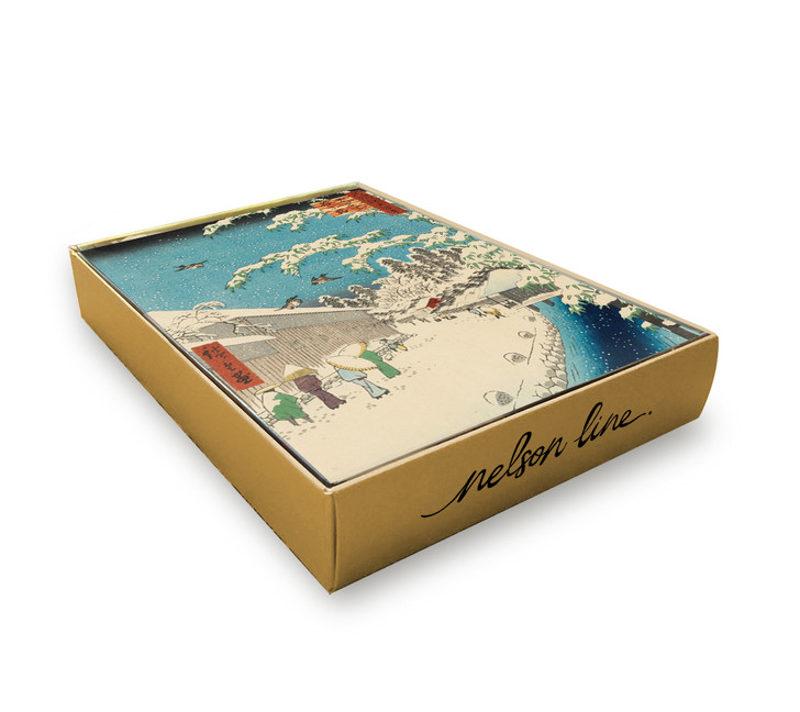 Atagoshita & Yabu Lane - 12 Cds/Env Museum Christmas Bx | Christmas & Holiday Greeting Card | Nelson Line Studio