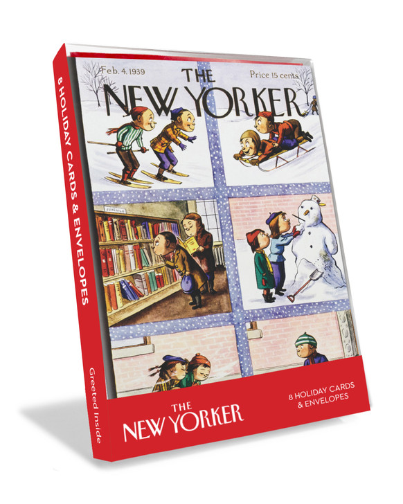 Children In Winter Scenes 8/Box | New Yorker Cover Card