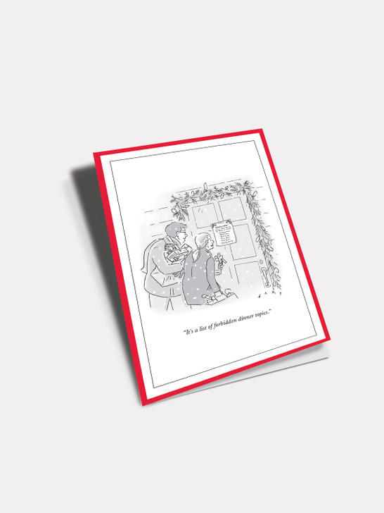 Dinner Topics | New Yorker Christmas Card