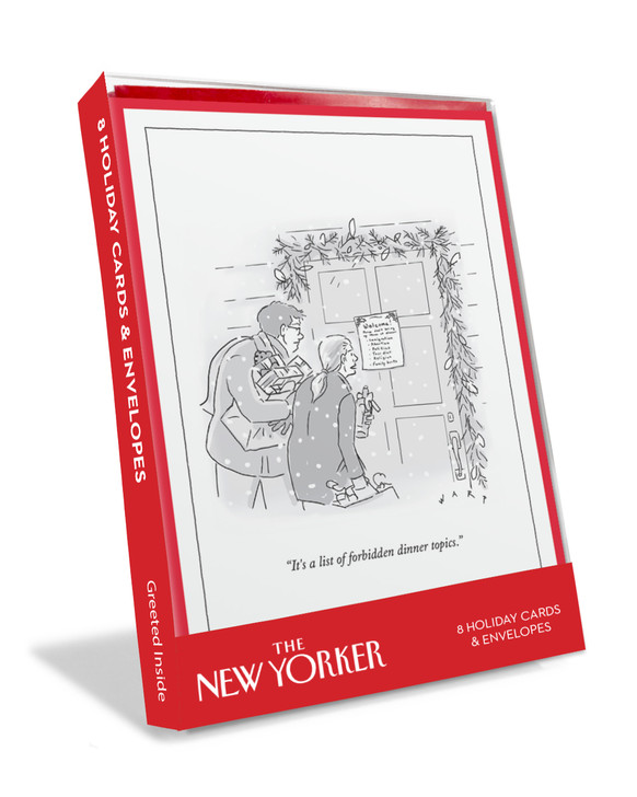 Dinner Topics 8 Cds/Env Box | New Yorker Christmas Card