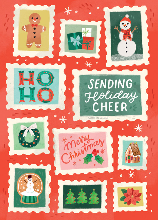 Holiday Cheer - Christmas Box - 12 Cds/Env | Christmas & Holiday Greeting Card | Nelson Line Studio