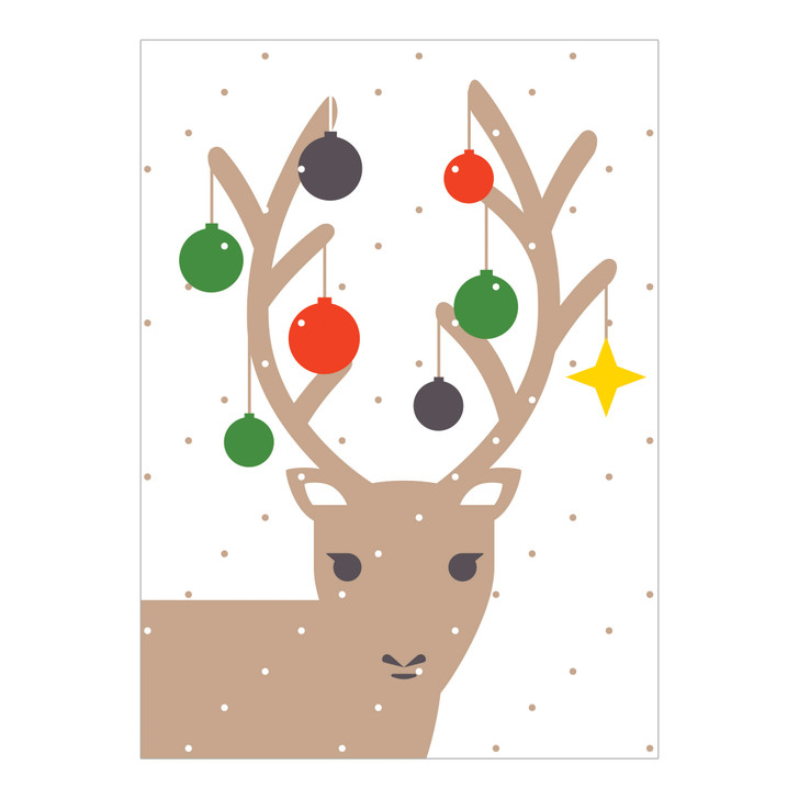 Reindeer | Christmas Greeting Card | Dicky Bird
