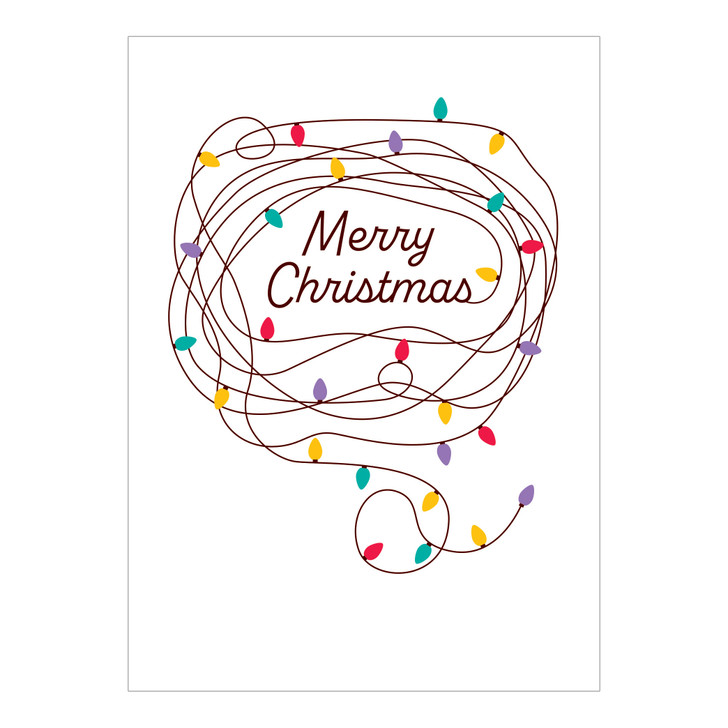 Tangled Lights | Christmas Greeting Card | Dicky Bird