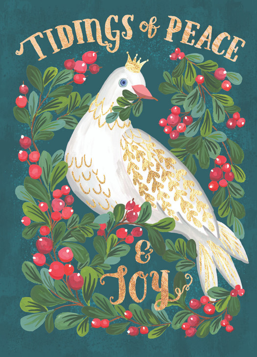 Tidings Of Peace - Christmas Box - 12 Cds/Env | Christmas & Holiday Greeting Card | Nelson Line Studio