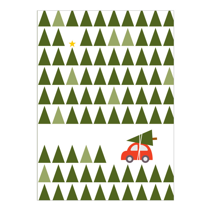 Trees | Christmas Greeting Card | Dicky Bird