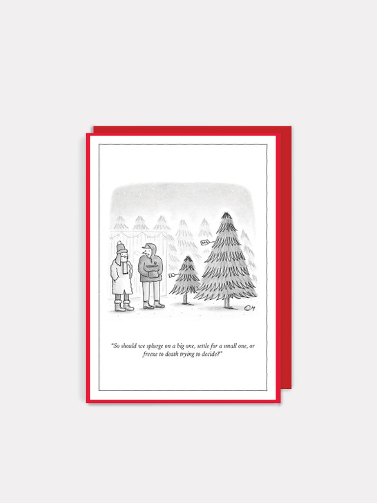 Trying To Decide | New Yorker Christmas Card