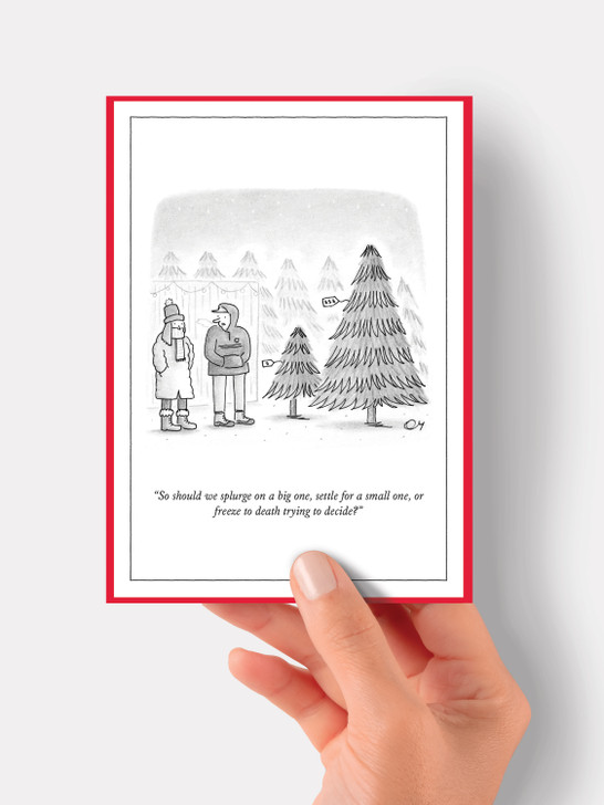 Trying To Decide | New Yorker Christmas Card