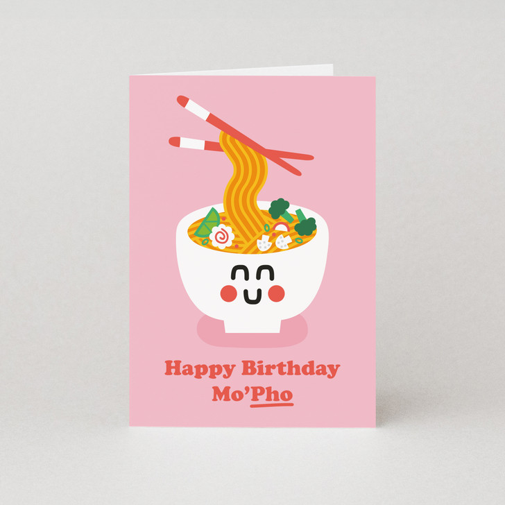 MO'PHO - 4 x 6 BIRTHDAY CARD