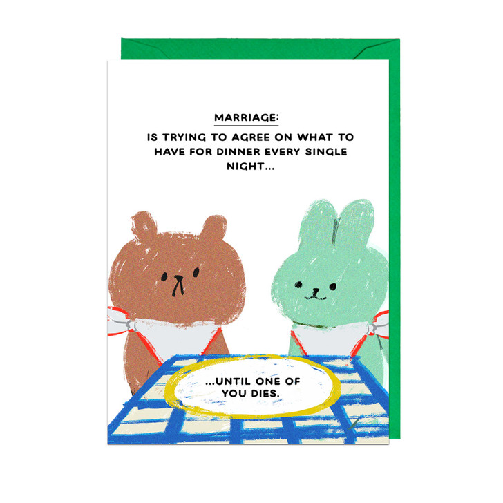 WHAT'S FOR DINNER - 4.5 x 6.25  BEAR CARD