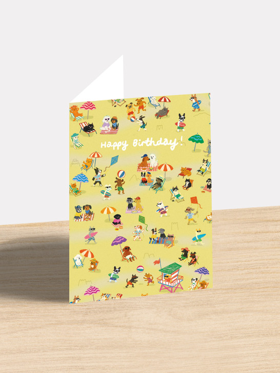 Beach Birthday - 4.5 x 6.25" Birthday Card