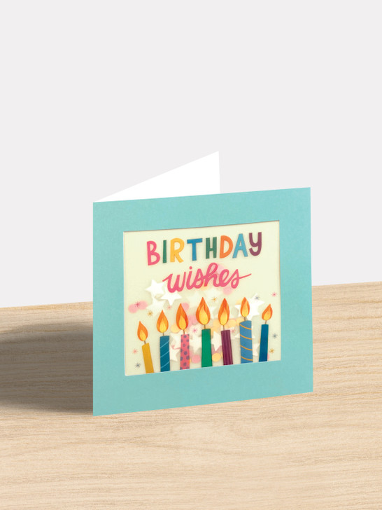 Birthday Candles - 5 x 5" Birthday Card
