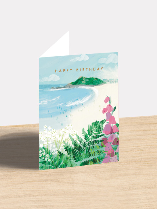 Birthday Ocean Birds - 5 x 7" Birthday Card