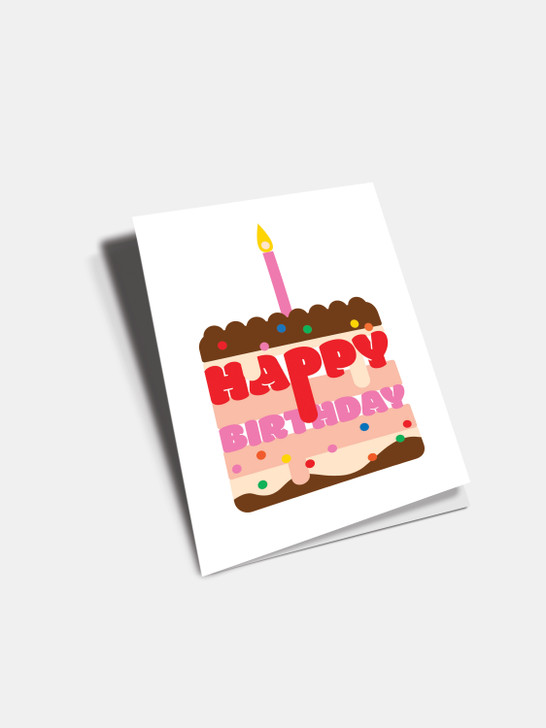 Birthday Sprinkles Cake | Birthday Greeting Card | Dicky Bird