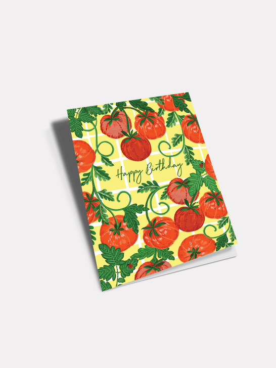 Birthday Tomatoes - 4.75 x 6.75" Birthday Card