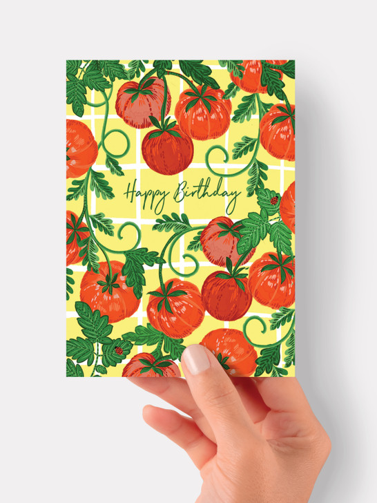 Birthday Tomatoes - 4.75 x 6.75" Birthday Card