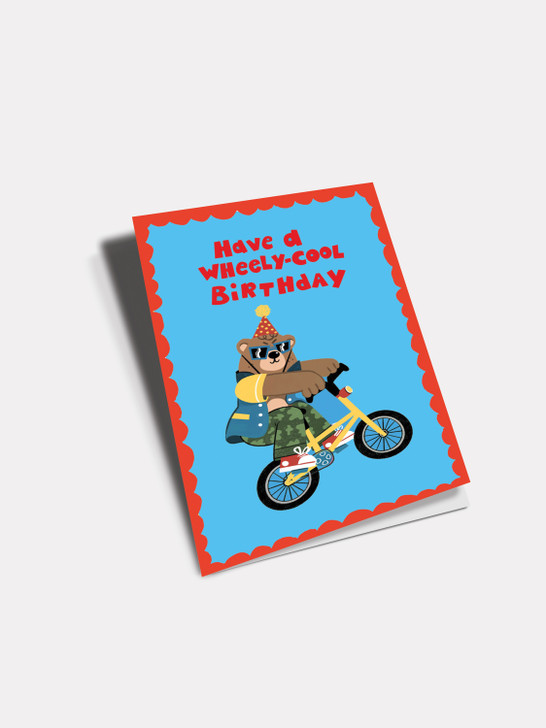 Birthday Wheelie | Birthday Greeting Card | Jolly Awesome
