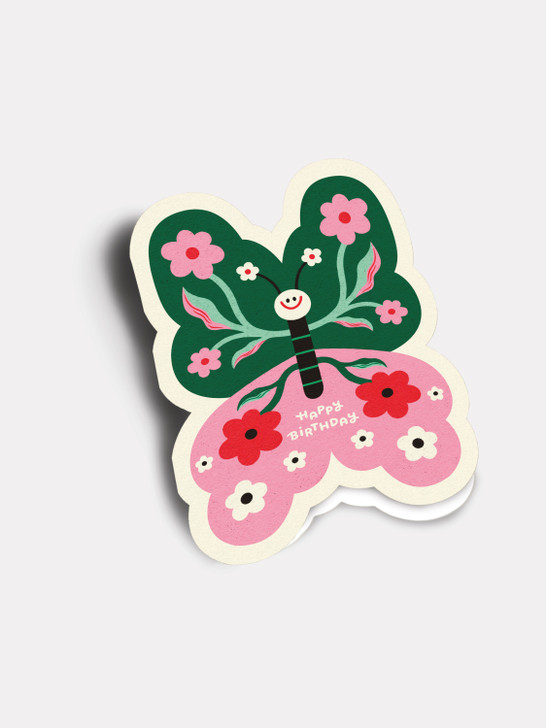 Butterfly - 4 x 6" Birthday Card