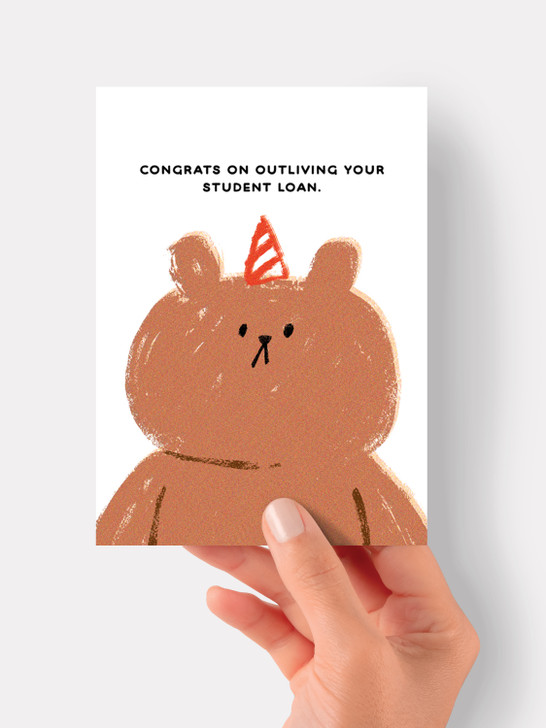 Congrats Student Loan - 4.5 x 6.25" Card