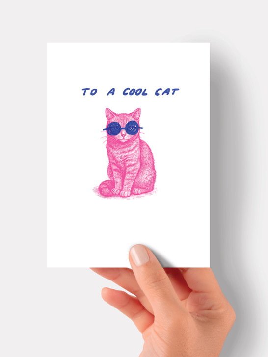 Cool Cat - 4.5 x 6.25" Card