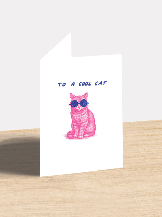 Cool Cat - 4.5 x 6.25" Card