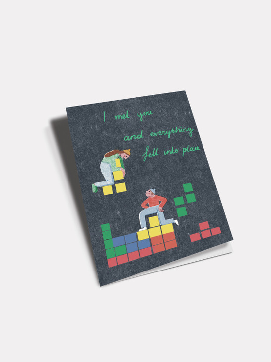 Fell Into Place - 4.5 x 6.25" Birthday Card