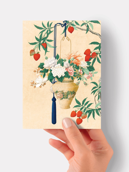 Flower Basket - 4.5 x 6.25 Card