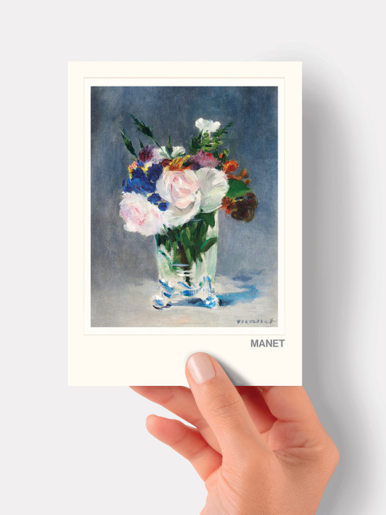 Flowers in a Crystal Vase - 4.5 x 6.25 Card