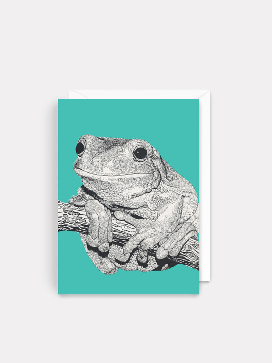 Green Tree Frog | General Greeting Card | Artwell