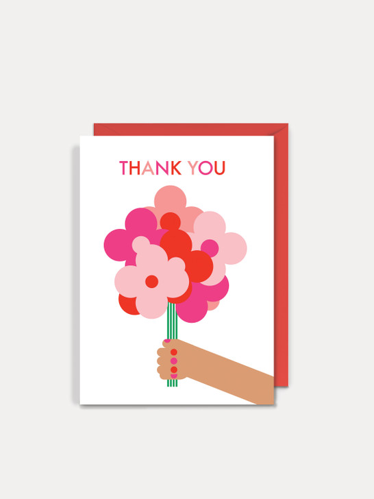 Hand And Flowers | General Greeting Card | Dicky Bird
