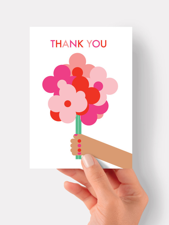 Hand and Flowers - 4.5 x 6.25" Card