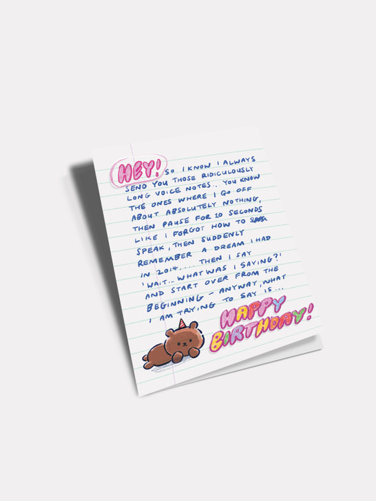 Hey Happy Birthday | Birthday Greeting Card | Jolly Awesome