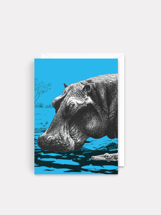 Hippo Mom And Baby | General Greeting Card | Artwell