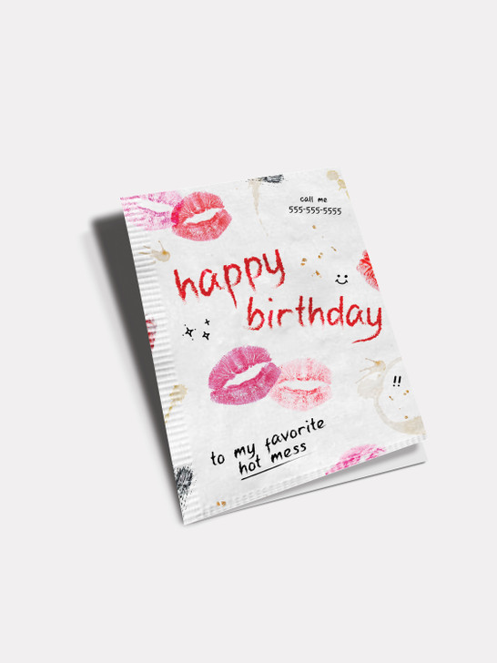 Hot Mess | Birthday Greeting Card | Number 6