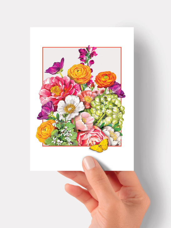 Peonies - 4.5 x 6.25 Birthday Card