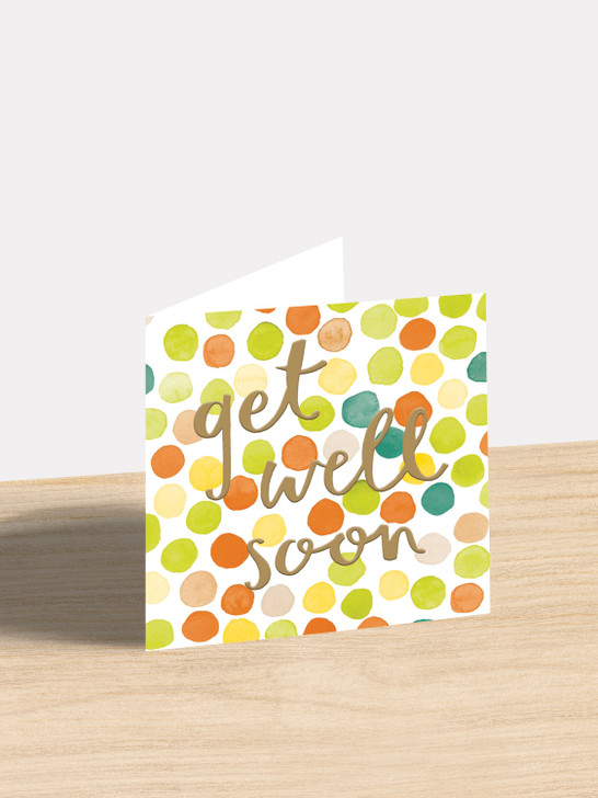 Polka - 5.5 x 5.25" Get Well Card