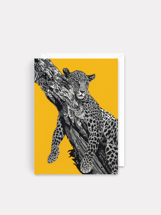 Sleeping Leopard - 4.5 x 6.25 Card
