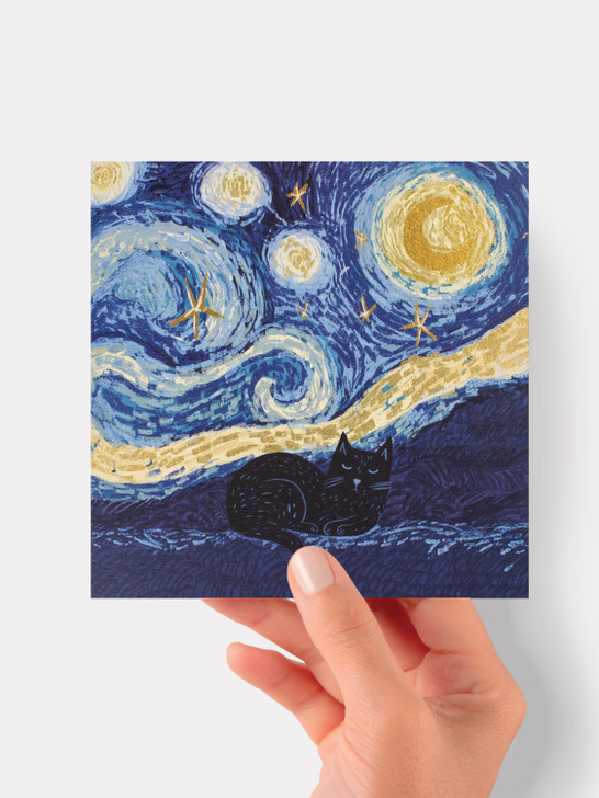 Starry Night - 6 x 6" Card