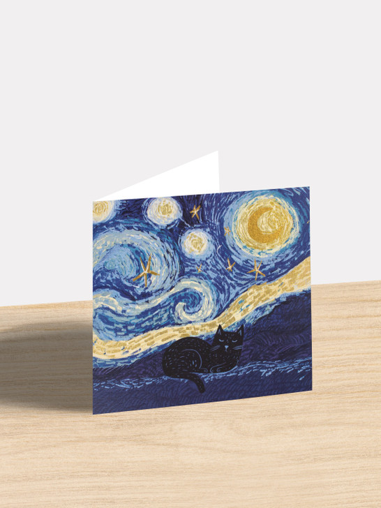 Starry Night - 6 x 6" Card
