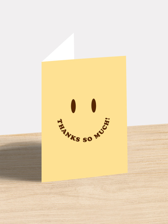 Thanks So Much - 4.5 x 6.25" Thank You Card