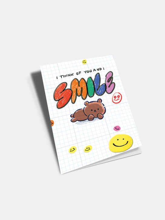 Think Of You Smile | General Greeting Card | Jolly Awesome