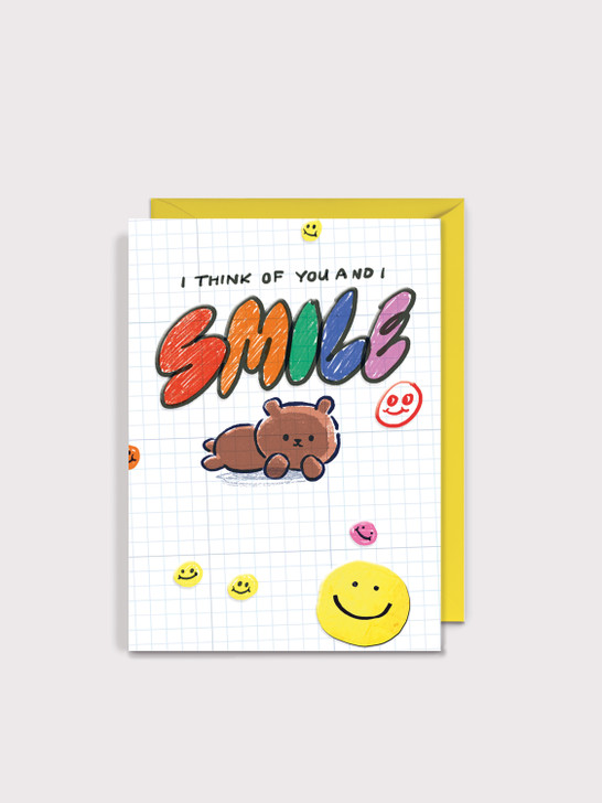 Think Of You Smile | General Greeting Card | Jolly Awesome