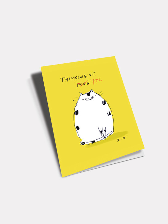 Thinking Of You Cat | General Greeting Card | Art Press
