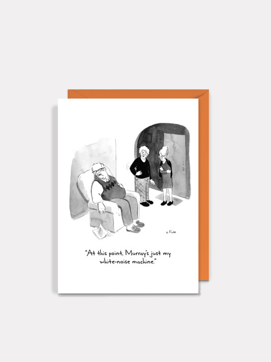White Noise Machine | Blank Greeting Card | Cartoon Collection