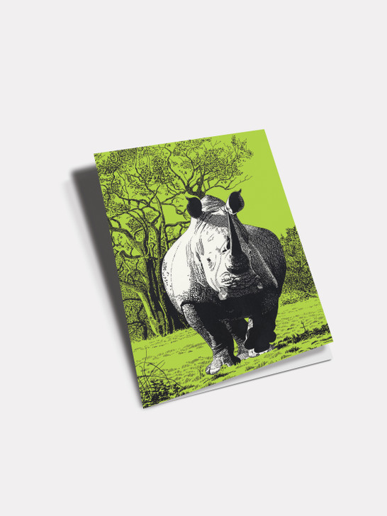 White Rhinoceros | General Greeting Card | Artwell