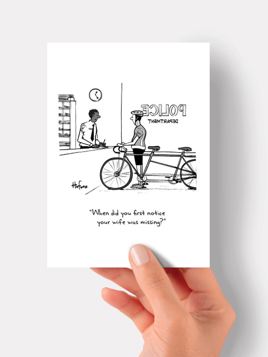 Wife Missing - 4.5 x 6.25 Cartoon Collection