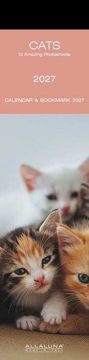 CATS BOOKMARK 2 x 8 ALLALUNA CALENDAR
