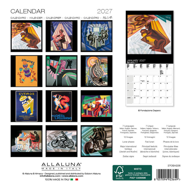 DEPERO 7 x 7 ALLALUNA CALENDAR