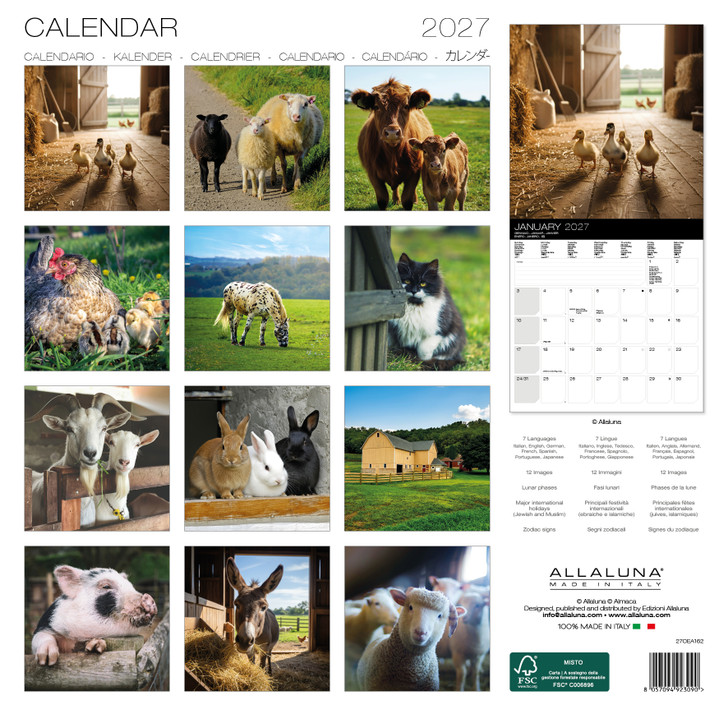 FARM 12 x 12 ALLALUNA CALENDAR