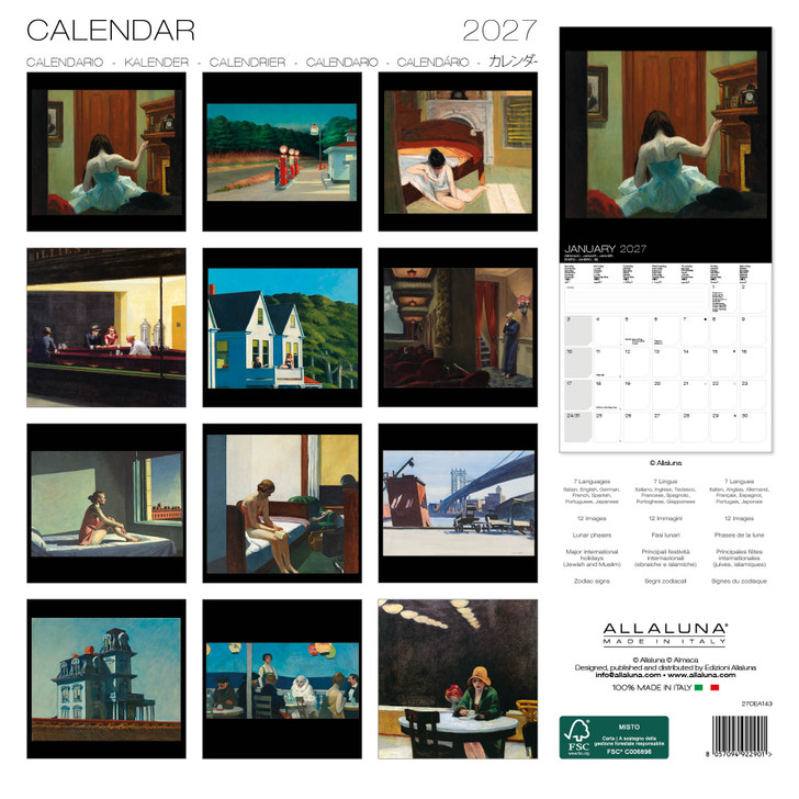 HOPPER 12 x 12 ALLALUNA CALENDAR