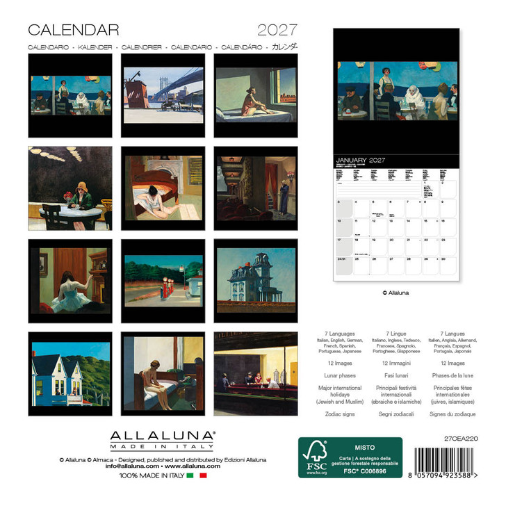 HOPPER 7 x 7 ALLALUNA CALENDAR